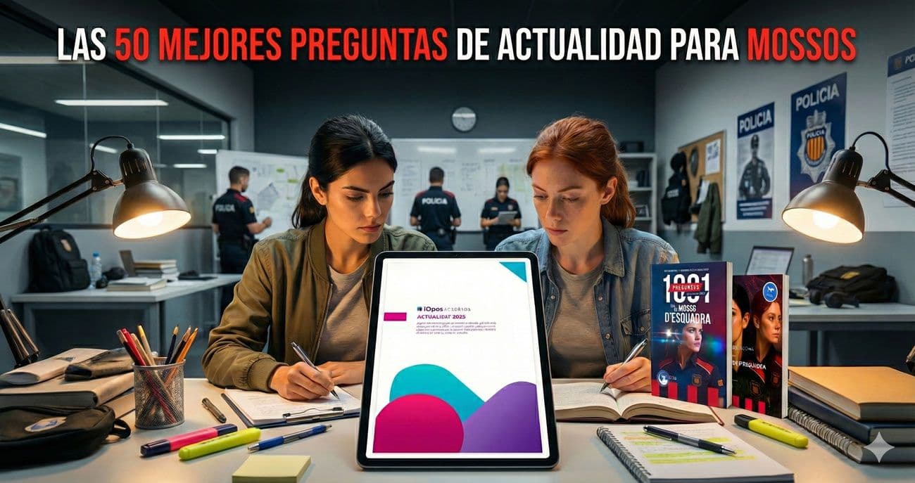 Las 50 mejores preguntas de actualidad para el examen de Mossos 2025