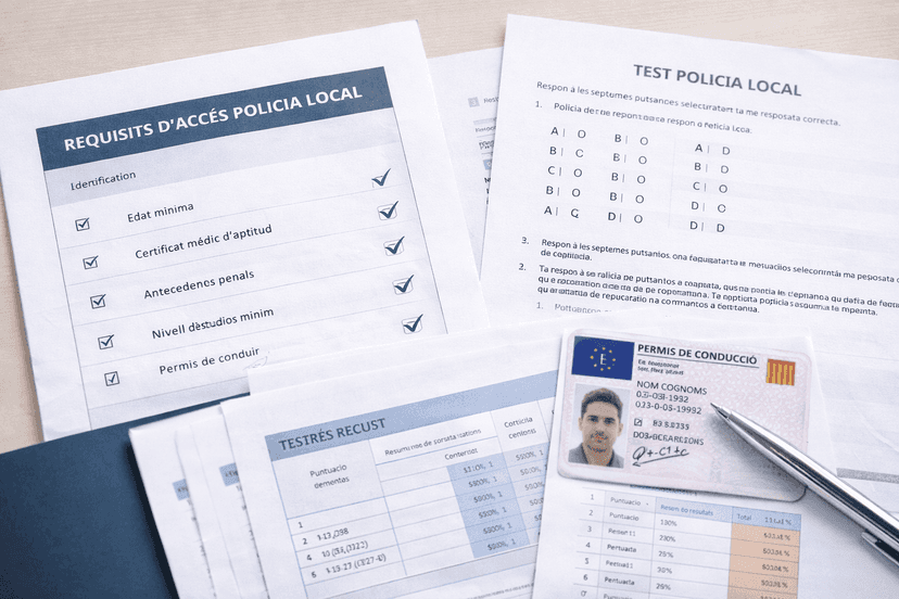 Quins requisits es repeteixen a les oposicions de Policia Local a Catalunya